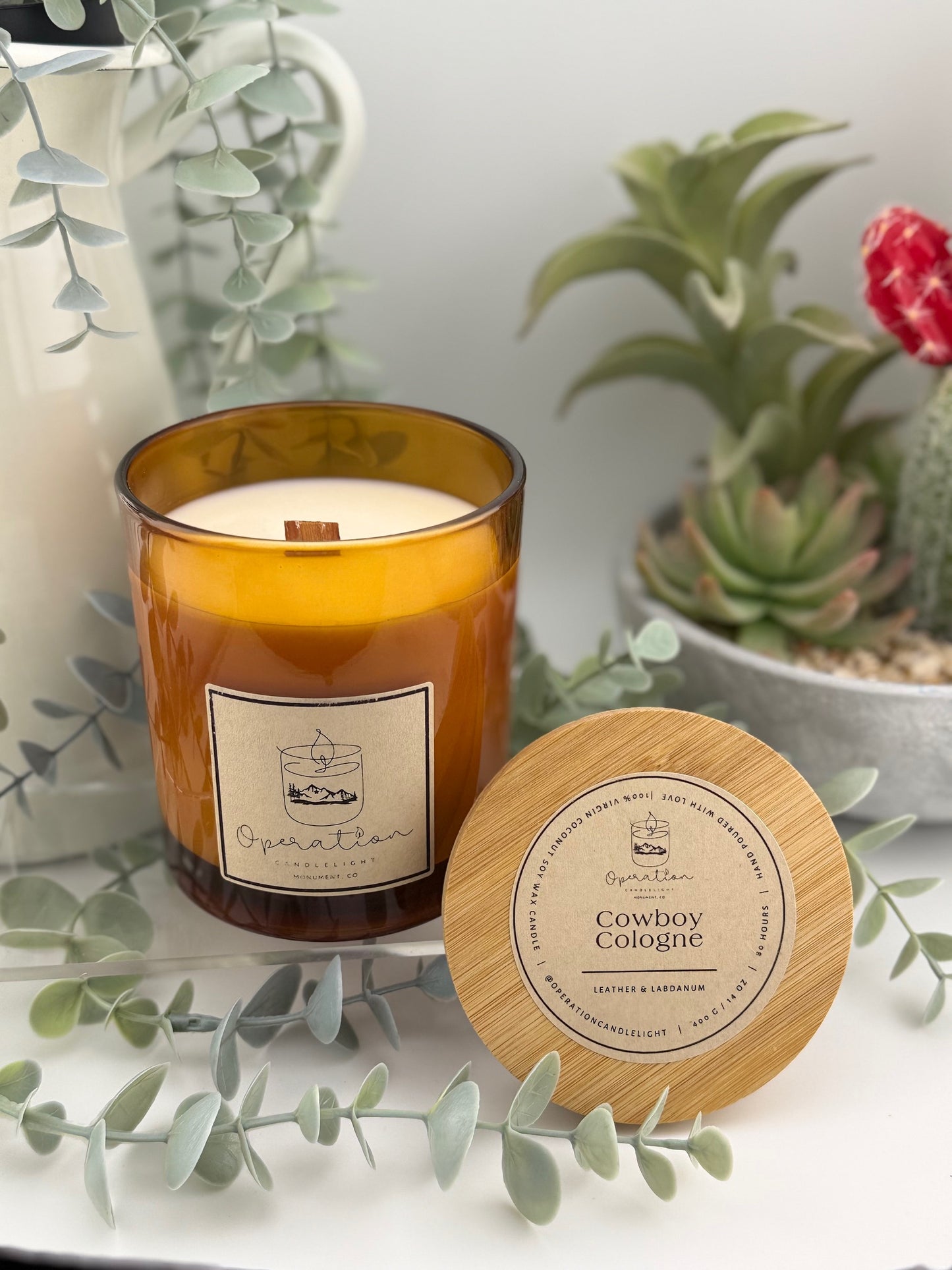 Cowboy Cologne Candle - 14oz